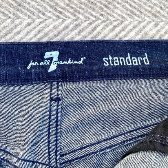 7 For All Mankind Men's Straight Jeans - Dark Blue - Picture 5 of 7
